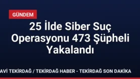 25 İlde Siber Suç Operasyonu 473 Şüpheli Yakalandı